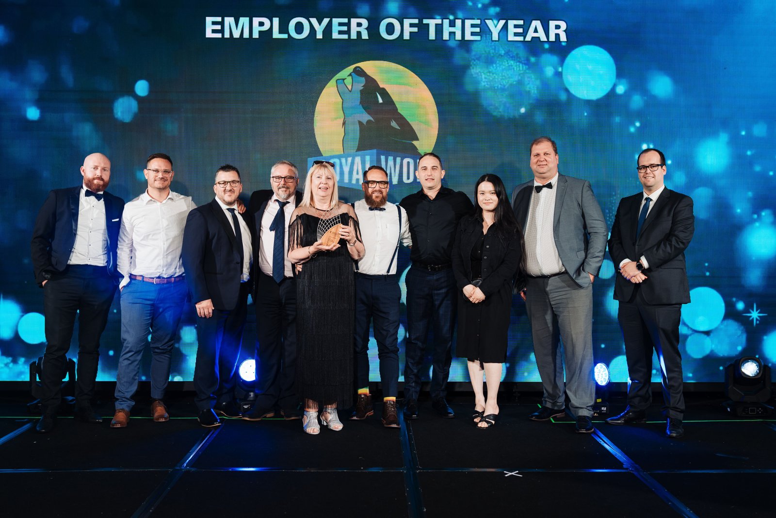 Royal Wolf wins "Employer of the Year" at the 2degrees Auckland Business Awards.